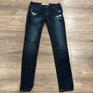 Abercrombie & Fitch Women's Dark Blue Jeans